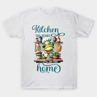 kitchen funny merch - frog chef T-Shirt